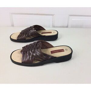BAYBERRY Leather Sandals Slides Womens 8.5